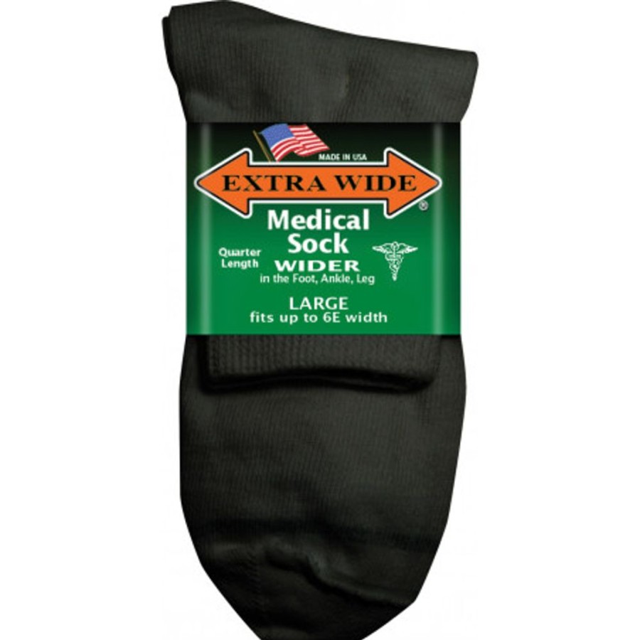 Accessories EXTRA WIDE SOCK | Extra Wide Sock 6921 Large Black