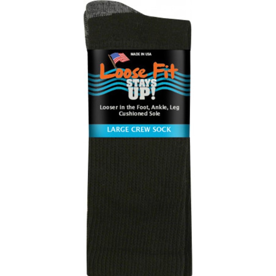 Accessories EXTRA WIDE SOCK | Extra Wide Sock 791 Large Black