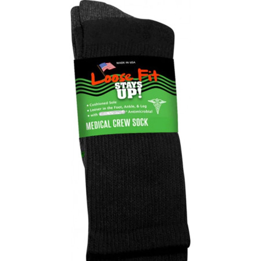 Accessories EXTRA WIDE SOCK | Extra Wide Sock 22331 Large Lfmc Black