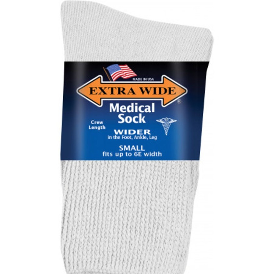 Accessories EXTRA WIDE SOCK | Extra Wide Sock 4850 Small White