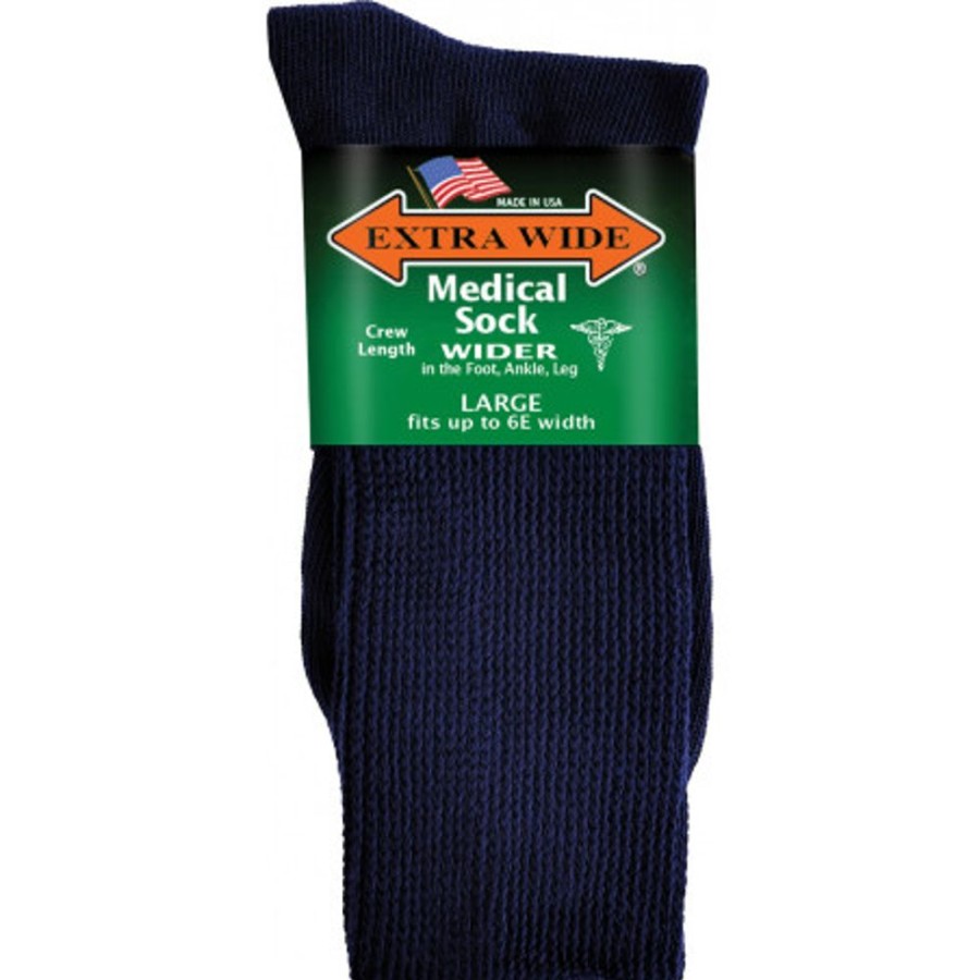 Accessories EXTRA WIDE SOCK | Extra Wide Sock 6952 Large Navy