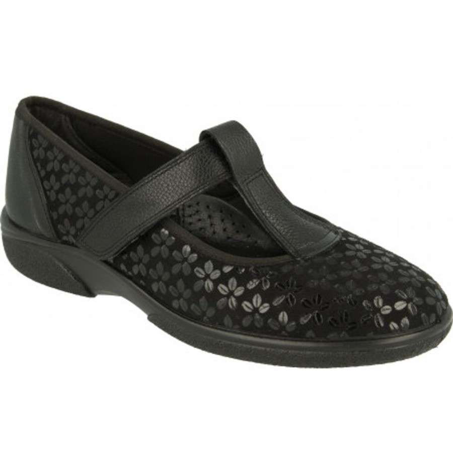 Shoes EASY B | Easy B Aurora Black Pattern