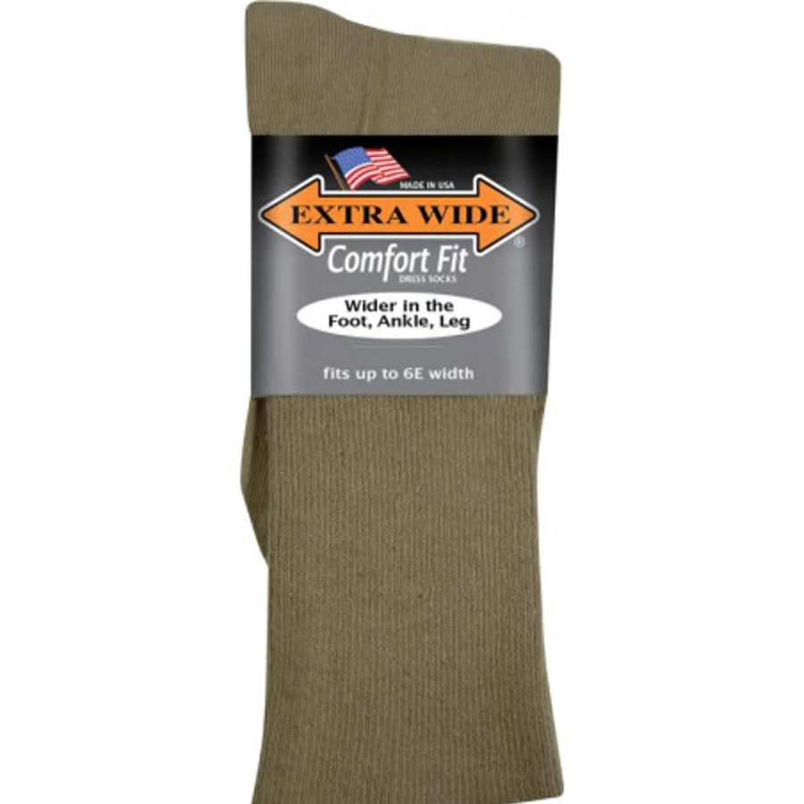 Accessories EXTRA WIDE SOCK | Extra Wide Sock 3803 Large Dress Tan