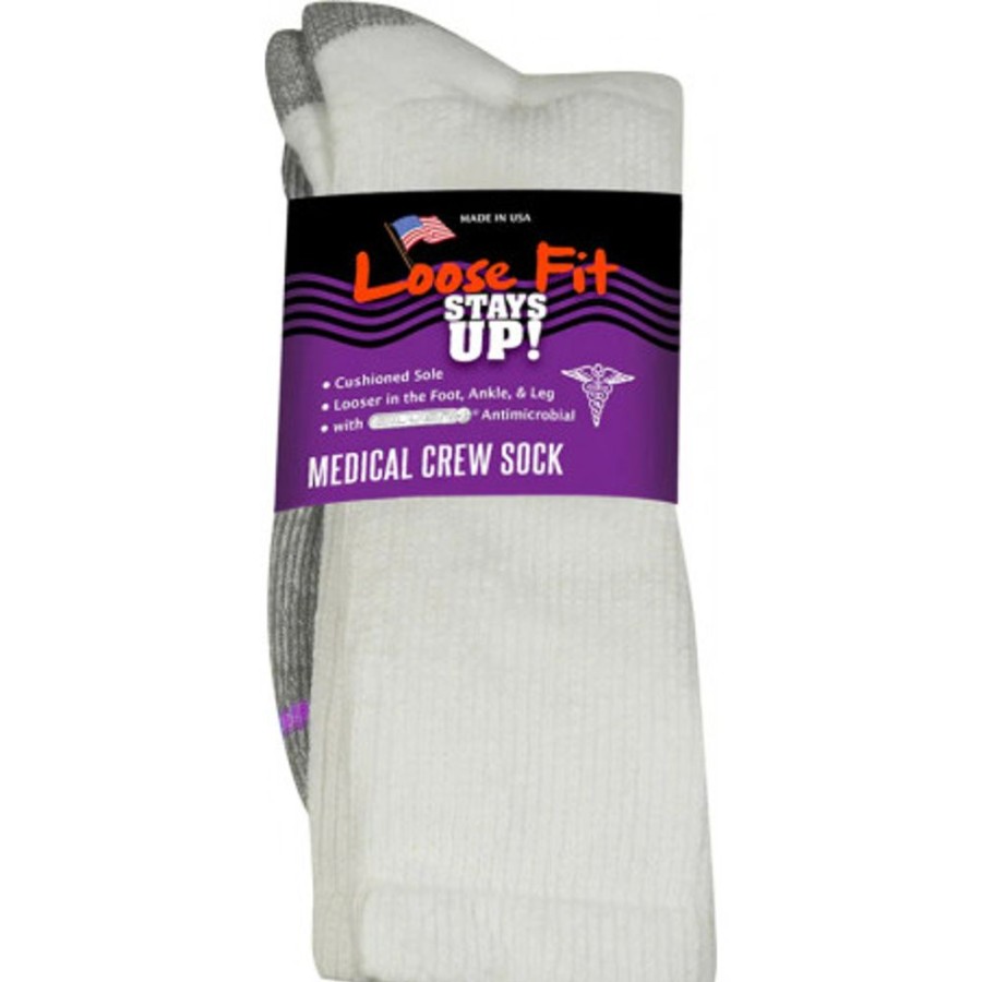 Accessories EXTRA WIDE SOCK | Extra Wide Sock 22310 Small Lfmc White