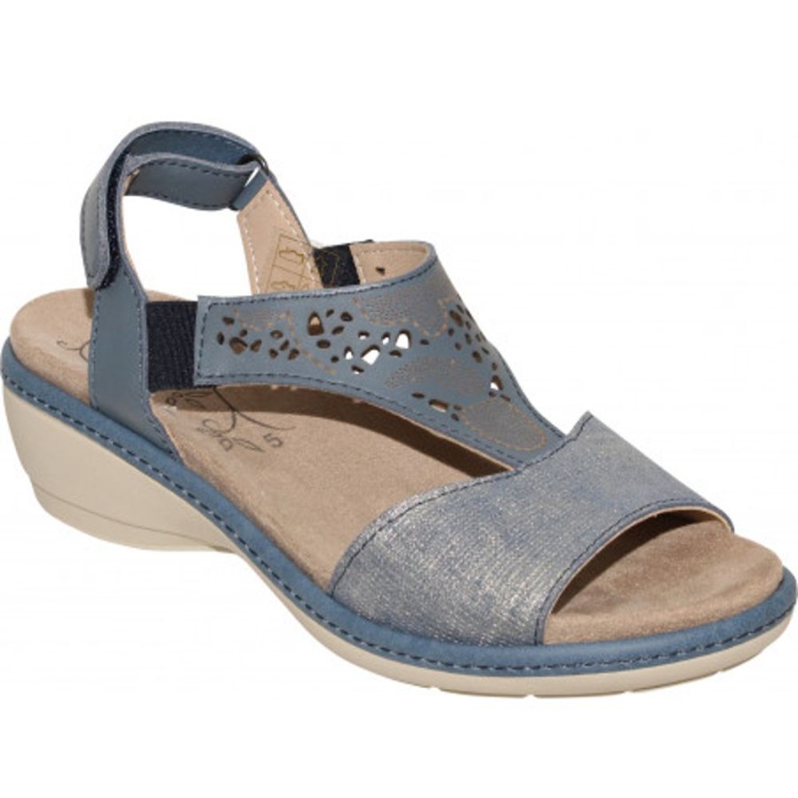 Shoes EASY B | Easy B Ilkley Light Blue