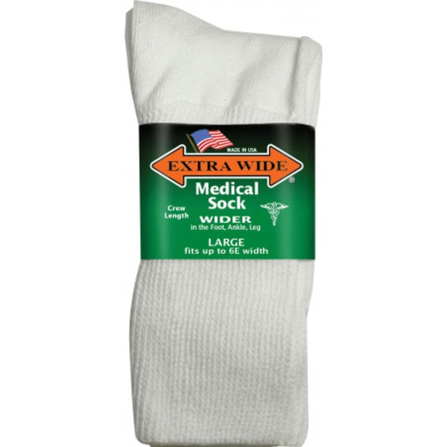 Accessories EXTRA WIDE SOCK | Extra Wide Sock 6950 Large White