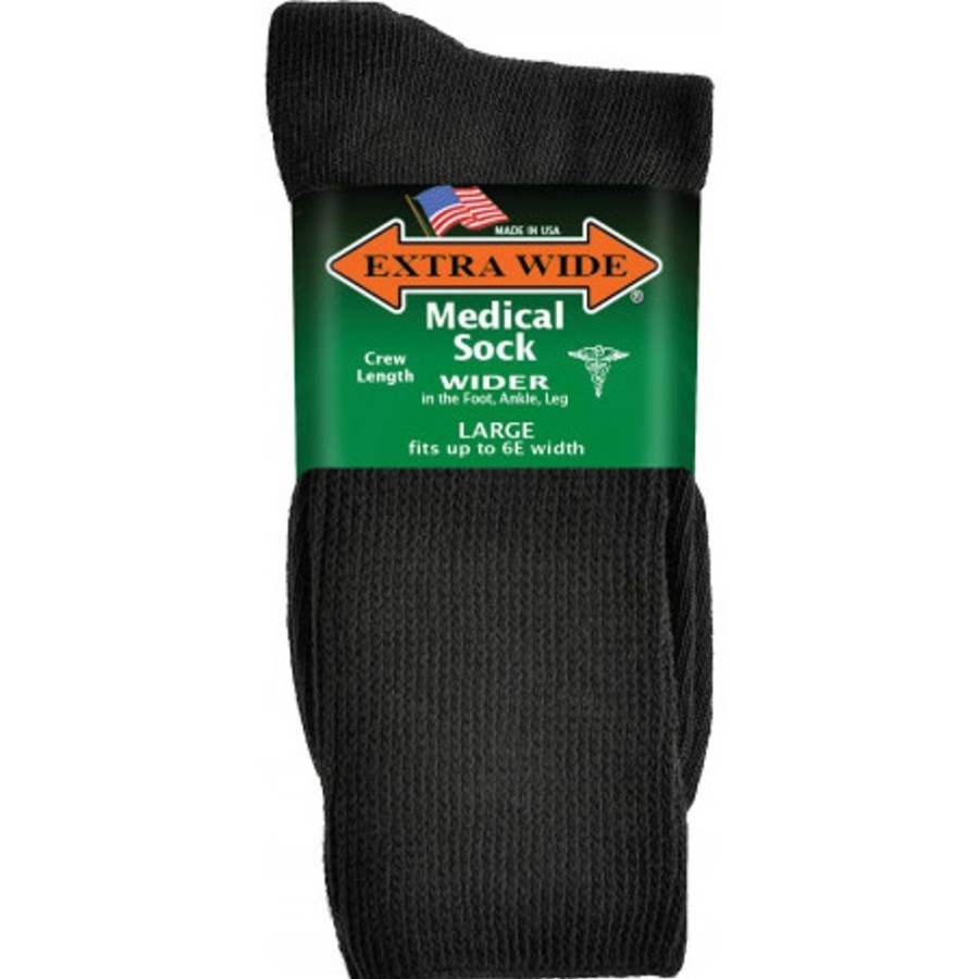 Accessories EXTRA WIDE SOCK | Extra Wide Sock 6951 Large Black