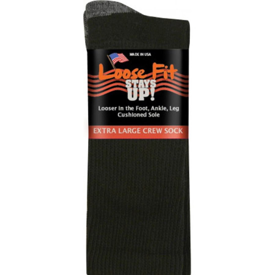 Accessories EXTRA WIDE SOCK | Extra Wide Sock 721 Extra Large Black