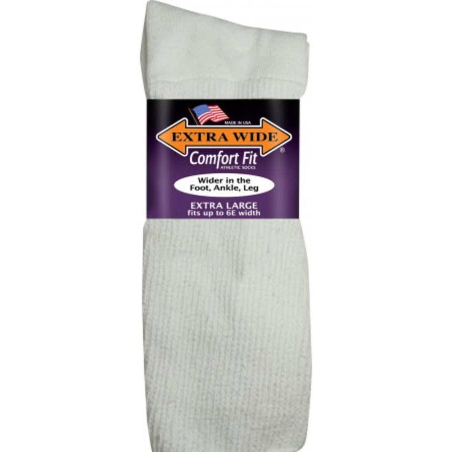 Accessories EXTRA WIDE SOCK | Extra Wide Sock 7250 Extra Large White